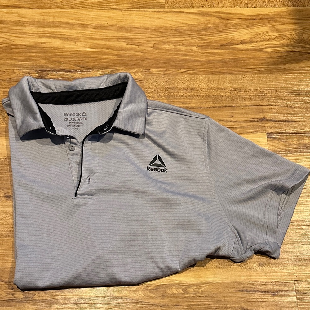Reebok Men's Light Gray Polo Shirt